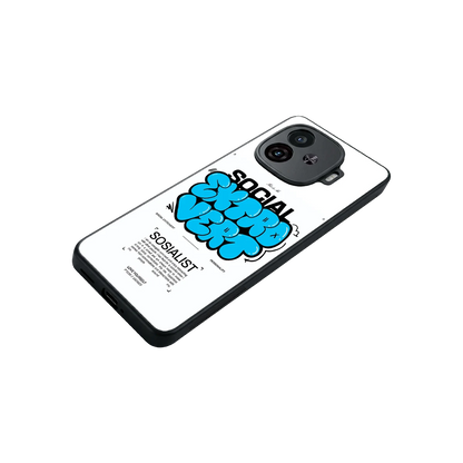 Social Extrovert stylish phone case for iqoo neo 10r 5g | glossy glass and slim fit
