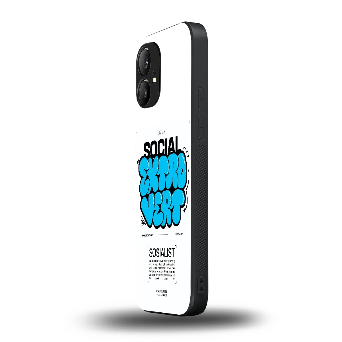 Social Extrovert nothing phone 1 mobile cover | shockproof glass phone case