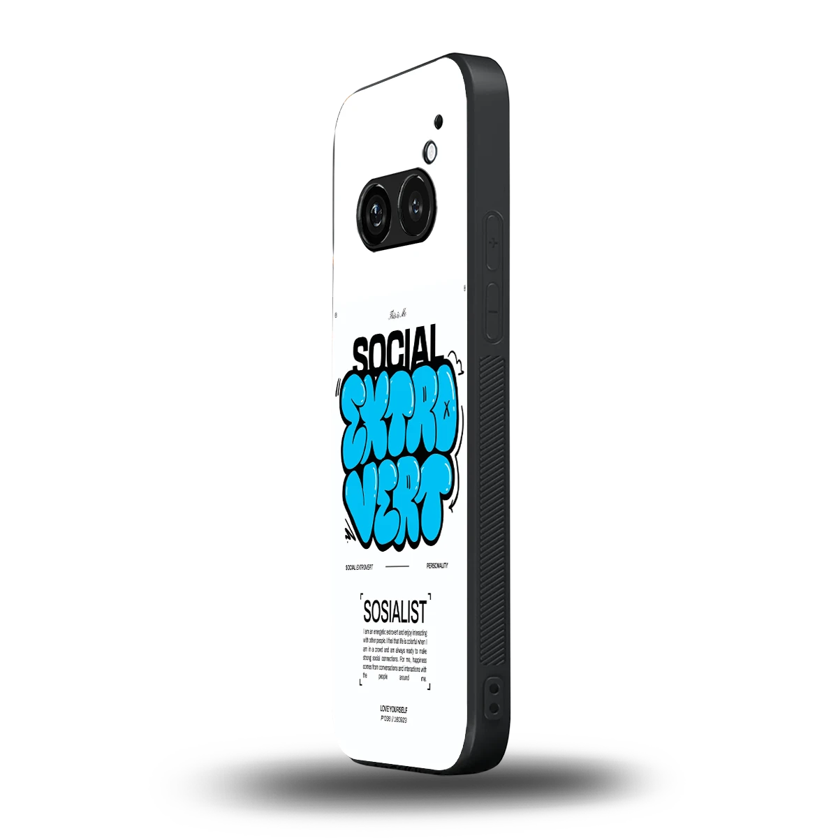 Social Extrovert nothing phone 2a mobile cover | shockproof glass phone case