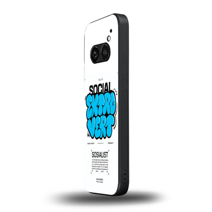 Social Extrovert nothing phone 2a mobile cover | shockproof glass phone case
