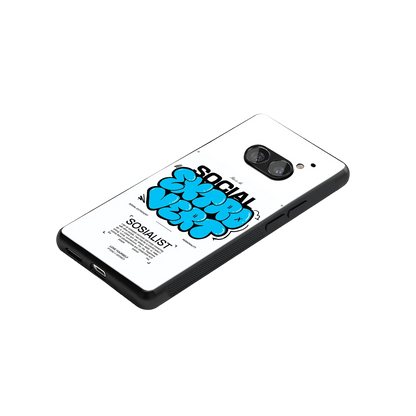Social Extrovert stylish phone case for nothing phone 2a | glossy glass and slim fit