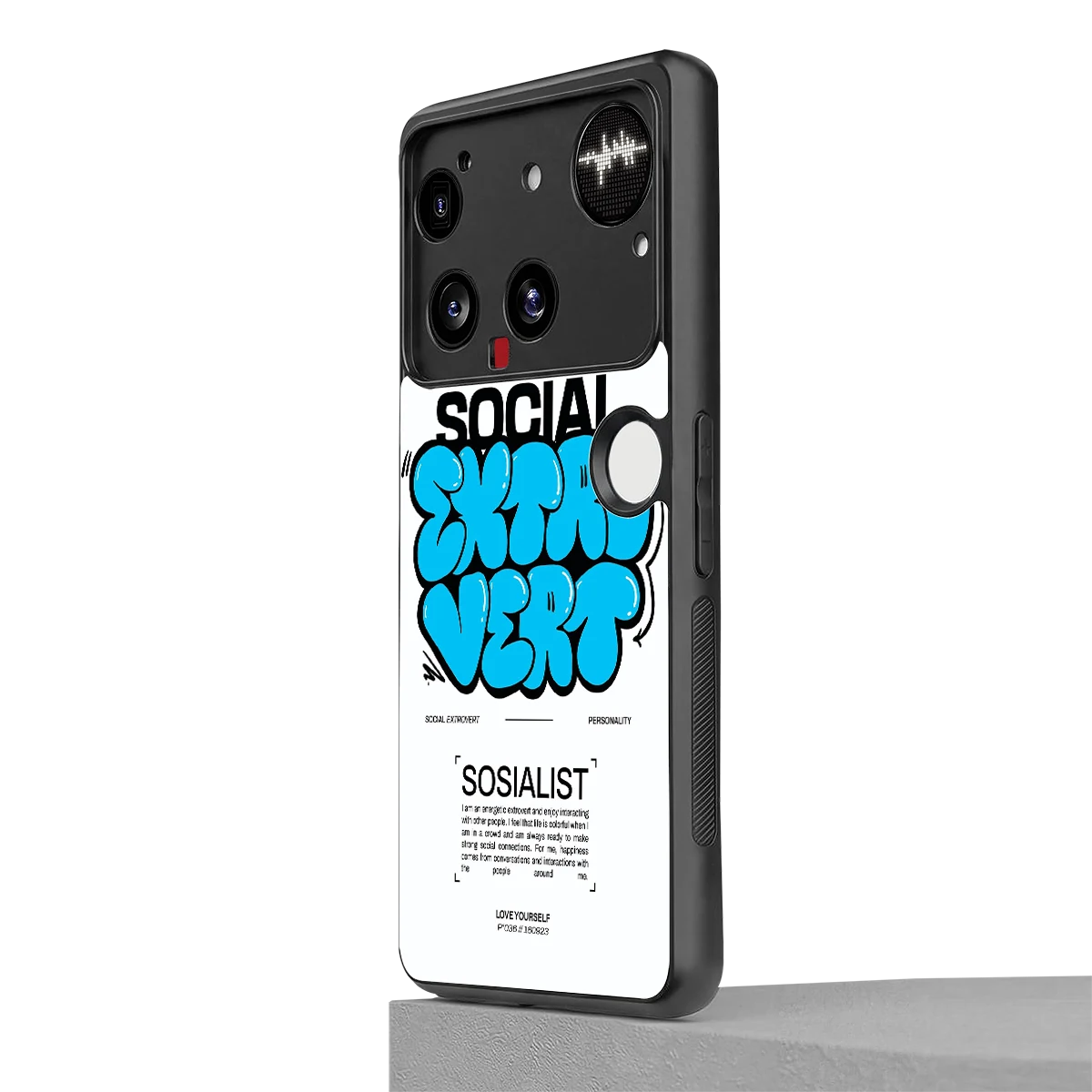 Social Extrovert nothing phone 3 mobile cover | shockproof glass phone case