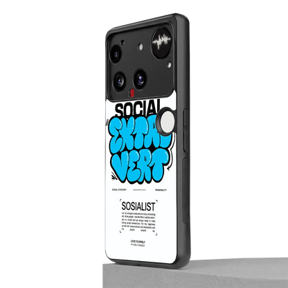 Social Extrovert nothing phone 3 mobile cover | shockproof glass phone case