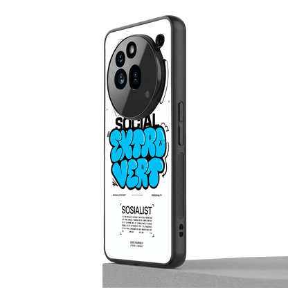 Social Extrovert nothing phone 3a pro mobile cover | shockproof glass phone case