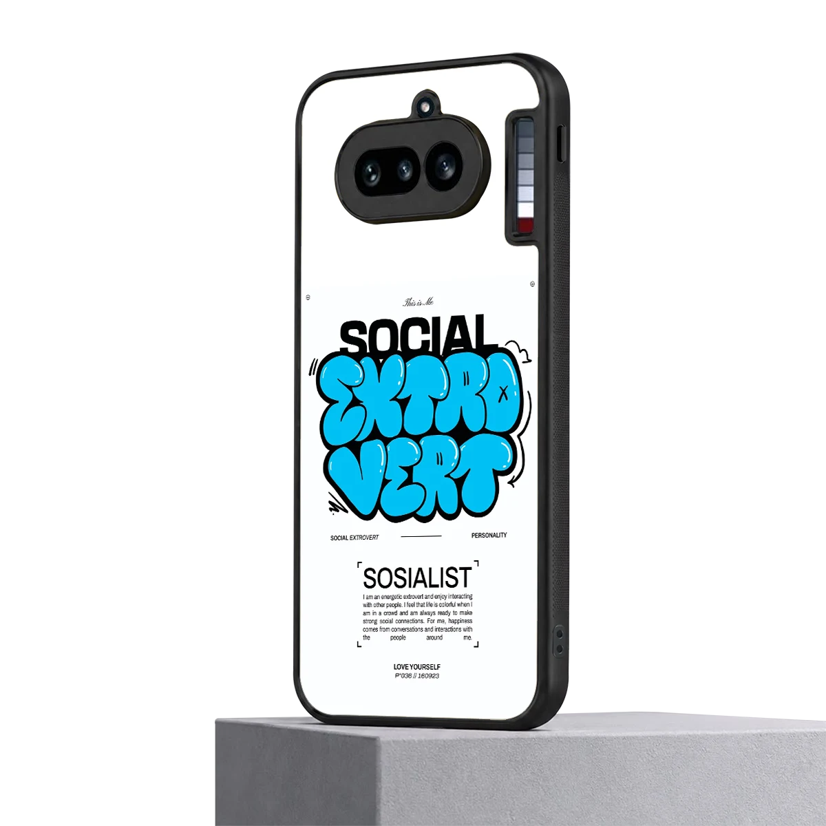 Social Extrovert nothing phone 4a mobile cover | shockproof glass phone case