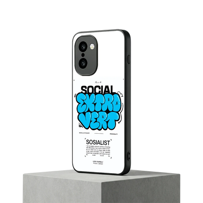 Social Extrovert oneplus 15r mobile cover | shockproof glass phone case