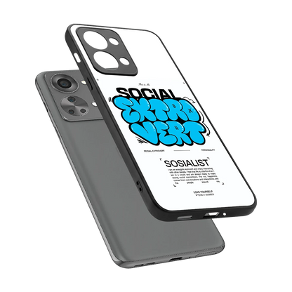 Social Extrovert sleek oneplus nord 2t cover with tempered glass back and TPU edges