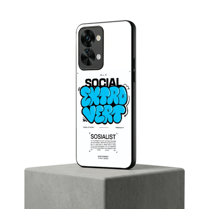 Social Extrovert oneplus nord 2t mobile cover | shockproof glass phone case