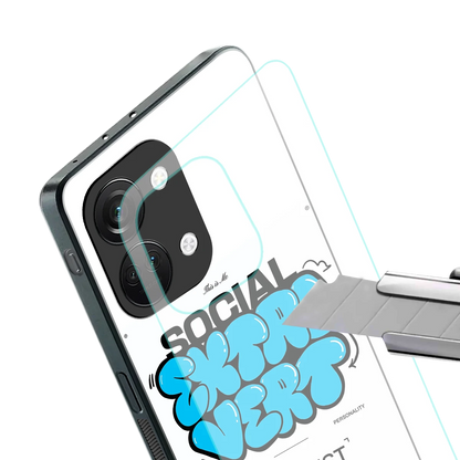 Social Extrovert stylish phone case for oneplus nord 3 | glossy glass and slim fit