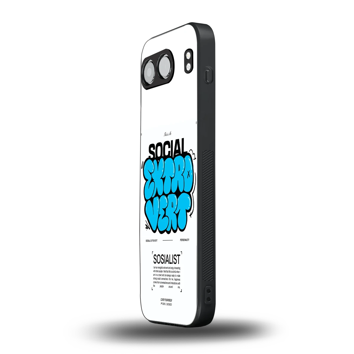 Social Extrovert oneplus nord 4 mobile cover | shockproof glass phone case