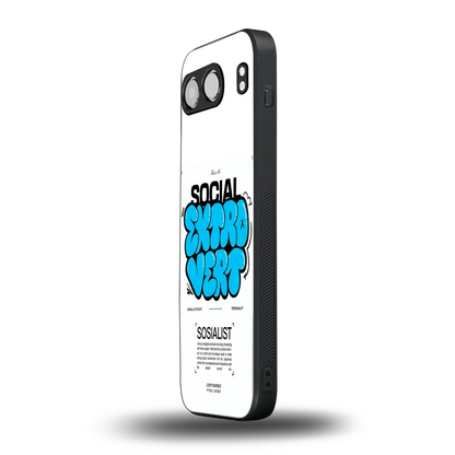 Social Extrovert oneplus nord 4 mobile cover | shockproof glass phone case