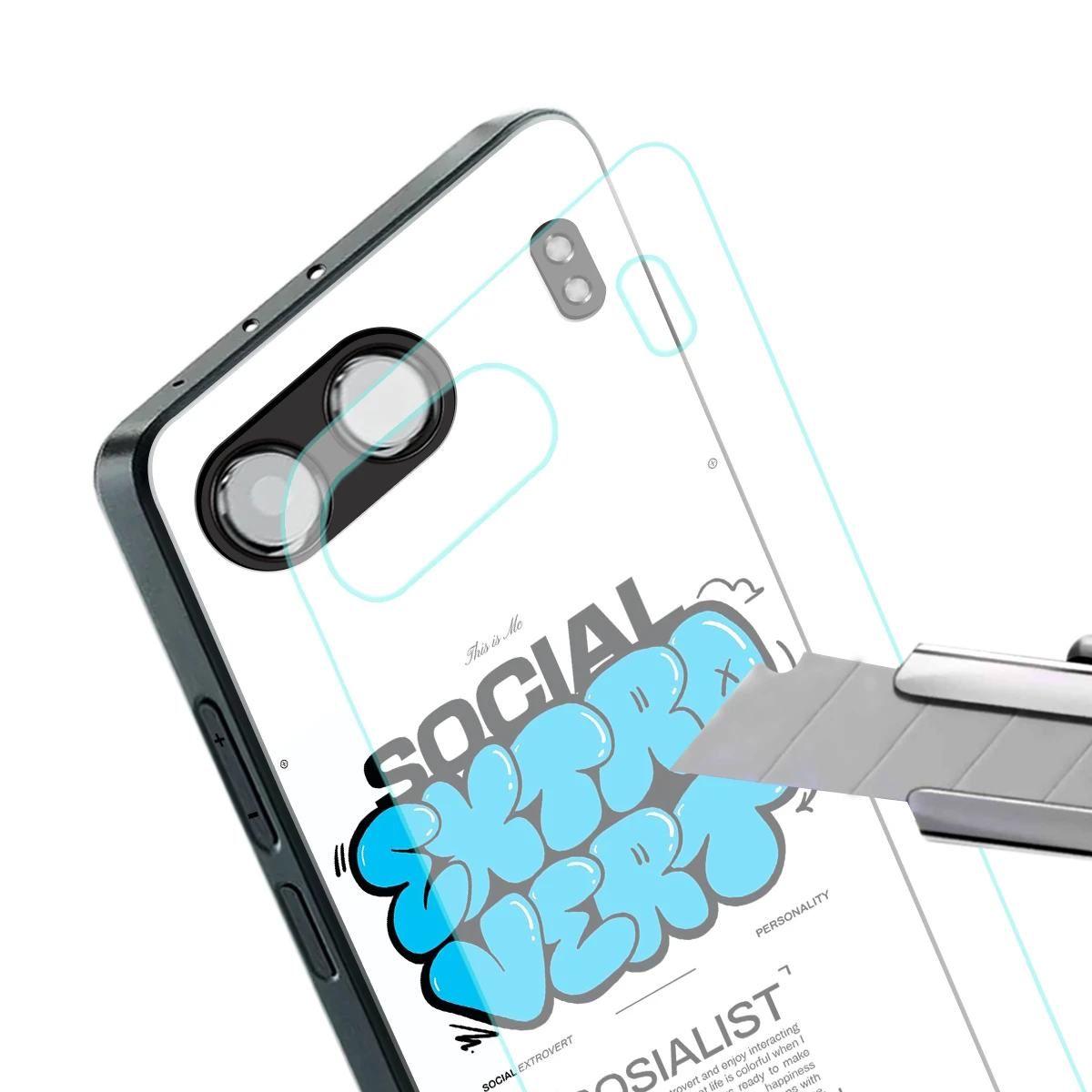 Social Extrovert stylish phone case for oneplus nord 4 | glossy glass and slim fit