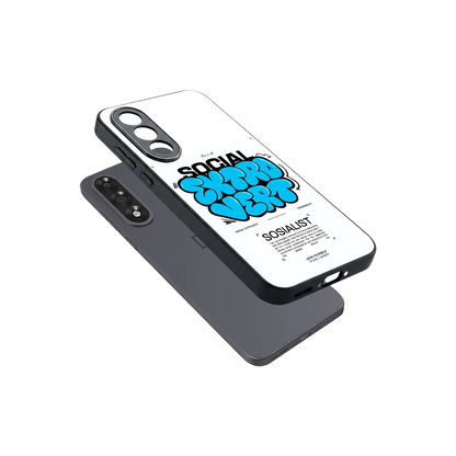 Social Extrovert sleek oneplus nord 5 cover with tempered glass back and TPU edges