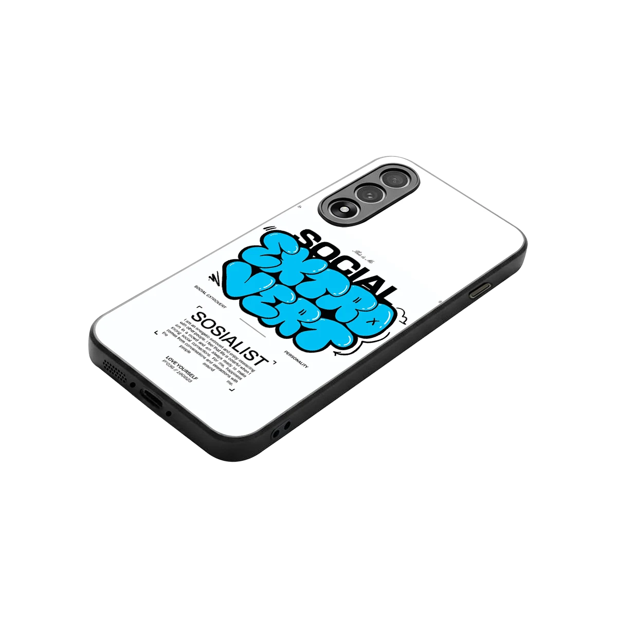 Social Extrovert stylish phone case for oneplus nord 5 | glossy glass and slim fit