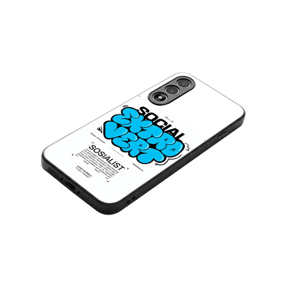 Social Extrovert stylish phone case for oneplus nord 5 | glossy glass and slim fit