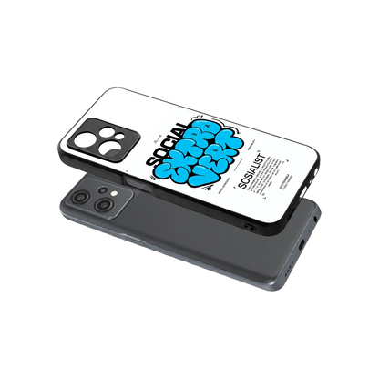 Social Extrovert sleek oneplus nord ce 2 lite cover with tempered glass back and TPU edges
