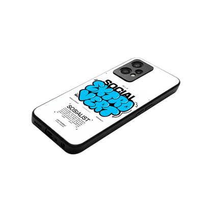 Social Extrovert stylish phone case for oneplus nord ce 2 lite | glossy glass and slim fit