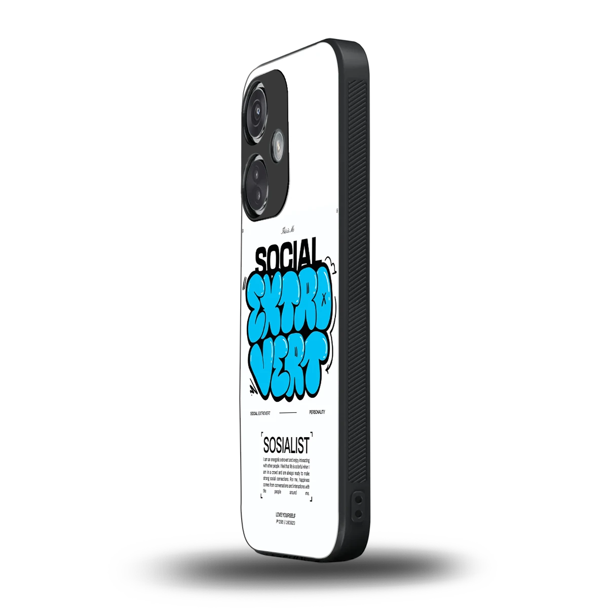 Social Extrovert oneplus nord ce 3 mobile cover | shockproof glass phone case