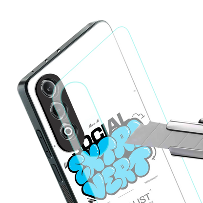 Social Extrovert stylish phone case for oneplus nord ce 4 | glossy glass and slim fit