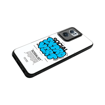 Social Extrovert stylish phone case for oneplus nord ce 2 | glossy glass and slim fit