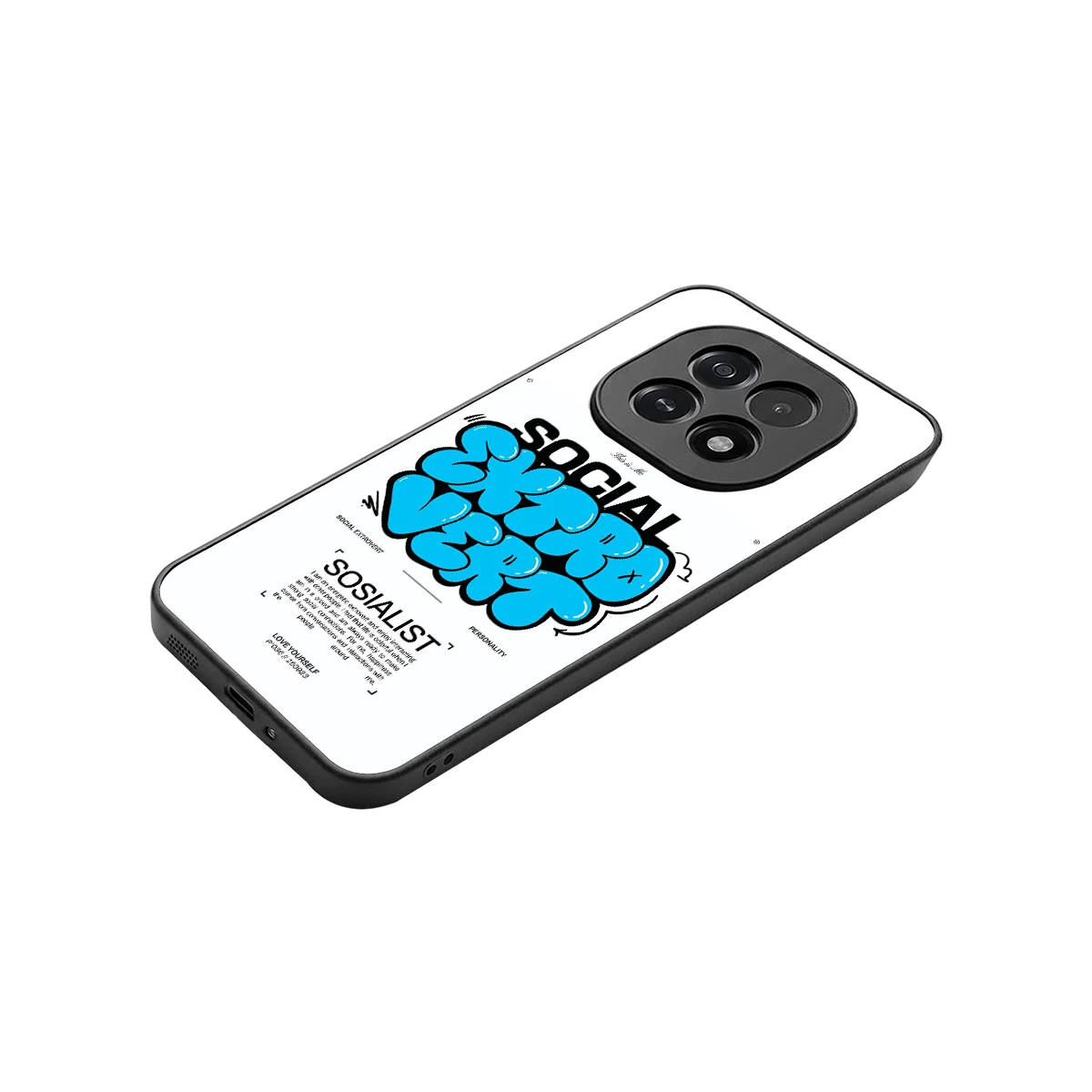 Social Extrovert stylish phone case for oppo f29 5g | glossy glass and slim fit