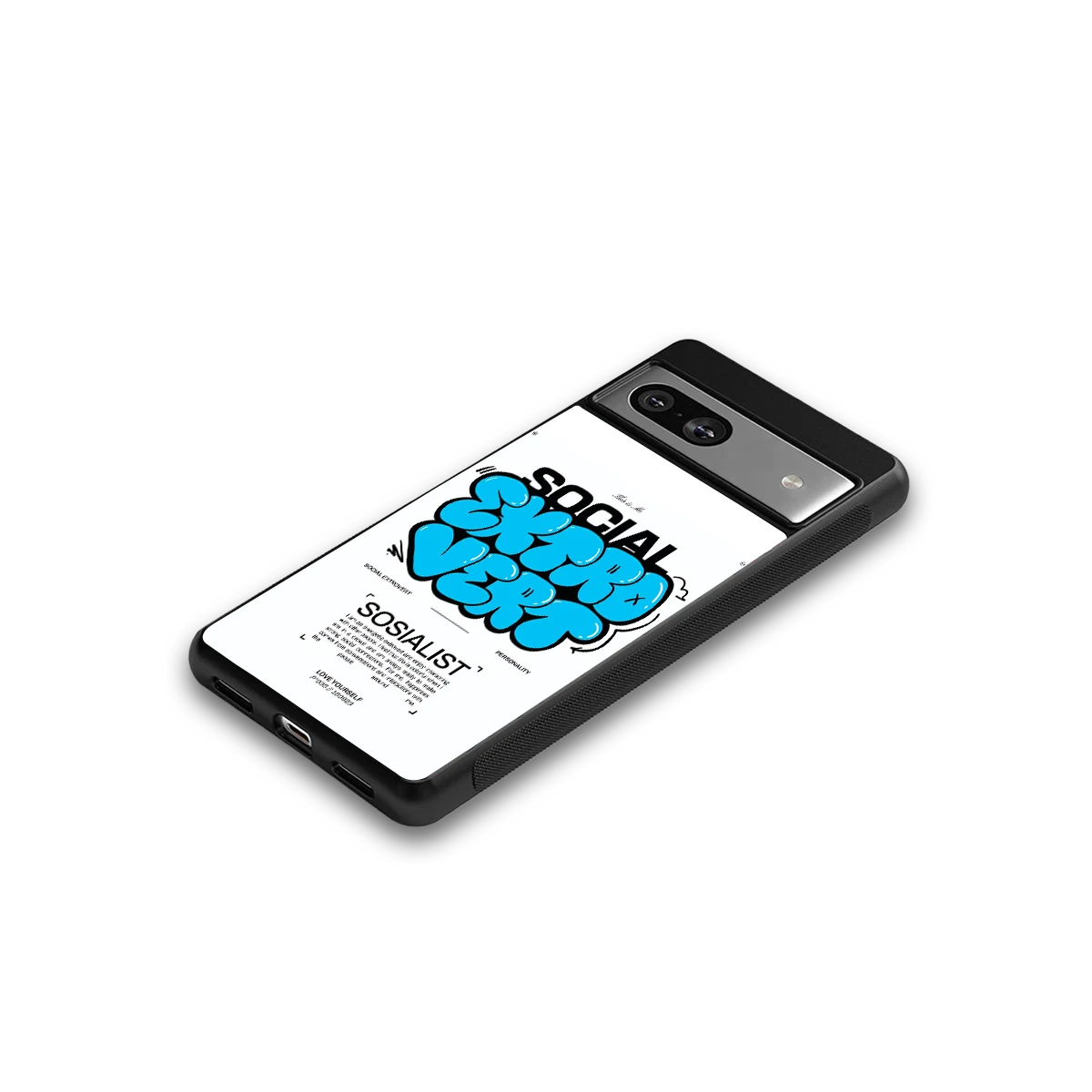 Social Extrovert google pixel 7 mobile cover | shockproof glass phone case