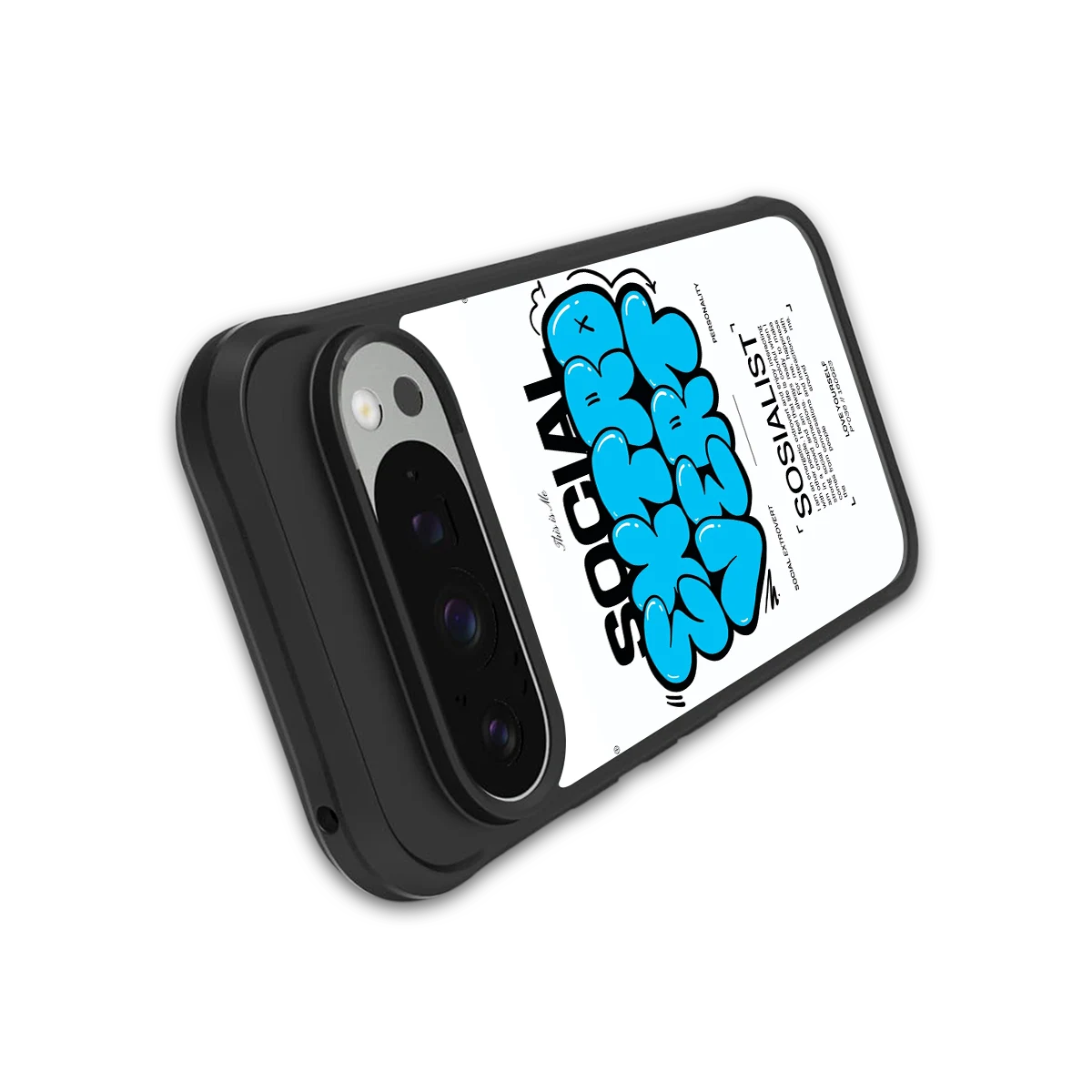 Social Extrovert stylish phone case for google pixel 9 pro xl | glossy glass and slim fit