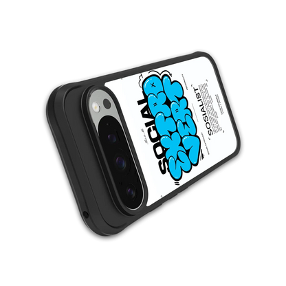 Social Extrovert stylish phone case for google pixel 9 pro xl | glossy glass and slim fit