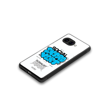Social Extrovert stylish phone case for google pixel 10a | glossy glass and slim fit
