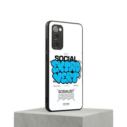 Social Extrovert samsung galaxy s20 fe mobile cover | shockproof glass phone case