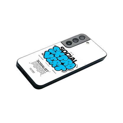 Social Extrovert stylish phone case for samsung galaxy s22 | glossy glass and slim fit