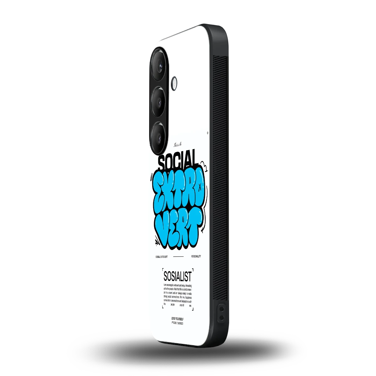 Social Extrovert samsung galaxy s25 fe mobile cover | shockproof glass phone case