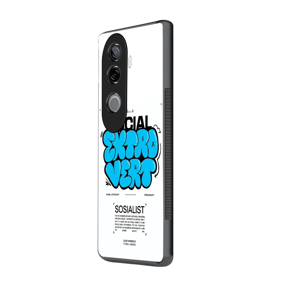 Social Extrovert vivo v40e mobile cover | shockproof glass phone case