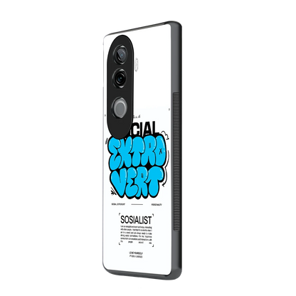 Social Extrovert vivo v40e mobile cover | shockproof glass phone case