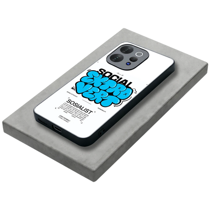 Social Extrovert stylish phone case for vivo v70 elite | glossy glass and slim fit