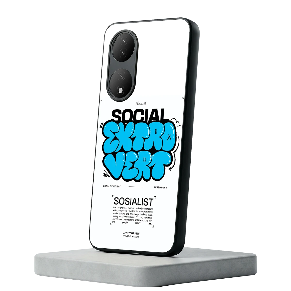 Social Extrovert Vivo-y100 mobile cover | shockproof glass phone case