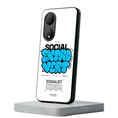 Social Extrovert Vivo-y100 mobile cover | shockproof glass phone case