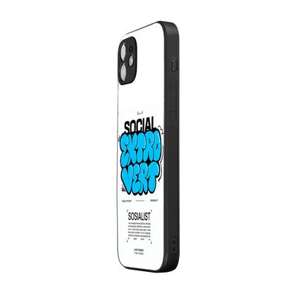 Social Extrovert iphone 11 mobile cover | shockproof glass phone case