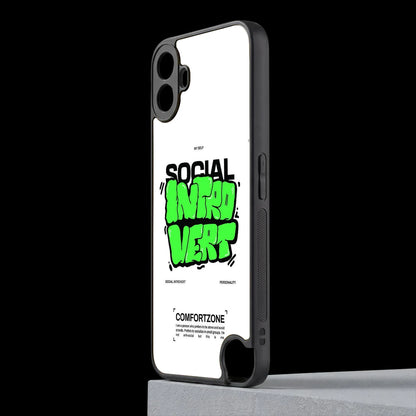 Social Introvert cmf nothing phone 1 mobile cover | shockproof glass phone case