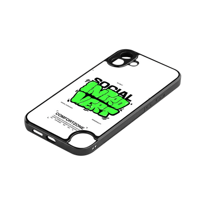Social Introvert stylish phone case for cmf nothing phone 1 | glossy glass and slim fit