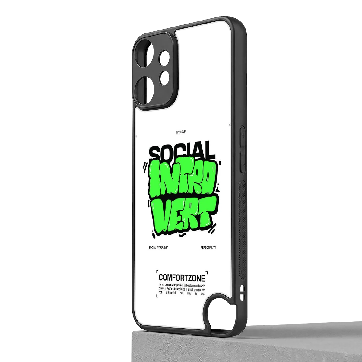 Social Introvert cmf nothing phone 2 pro mobile cover | shockproof glass phone case