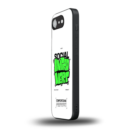 Social Introvert iphone 17e mobile cover | shockproof glass phone case