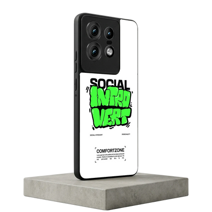 Social Introvert motorola edge 50 pro mobile cover | shockproof glass phone case
