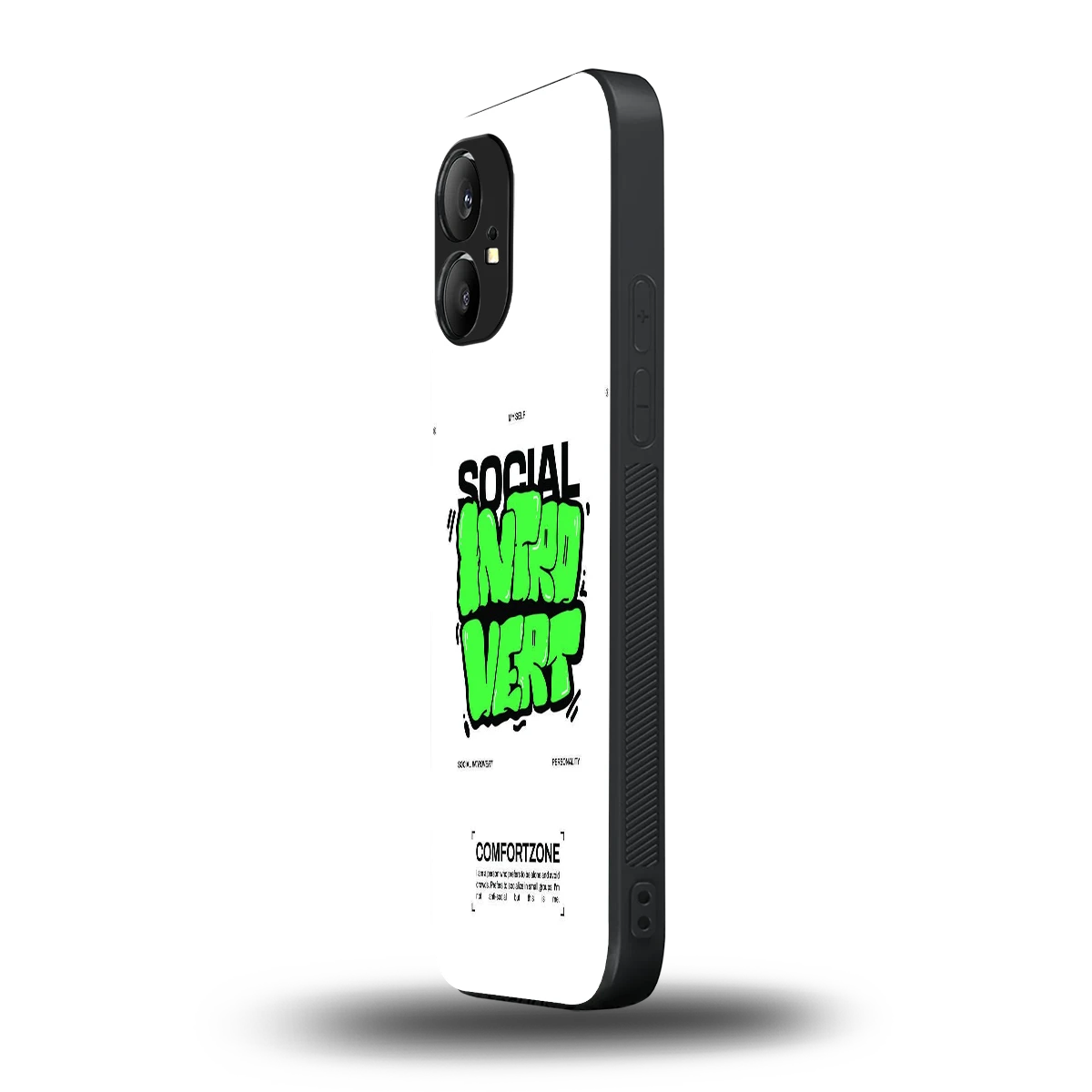 Social Introvert nothing phone 1 mobile cover | shockproof glass phone case