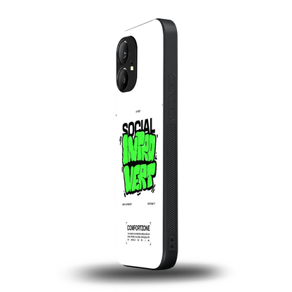 Social Introvert nothing phone 1 mobile cover | shockproof glass phone case