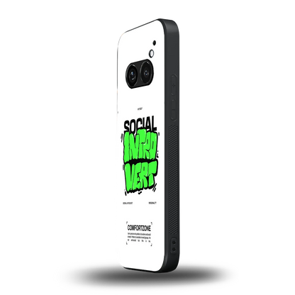 Social Introvert nothing phone 2a mobile cover | shockproof glass phone case