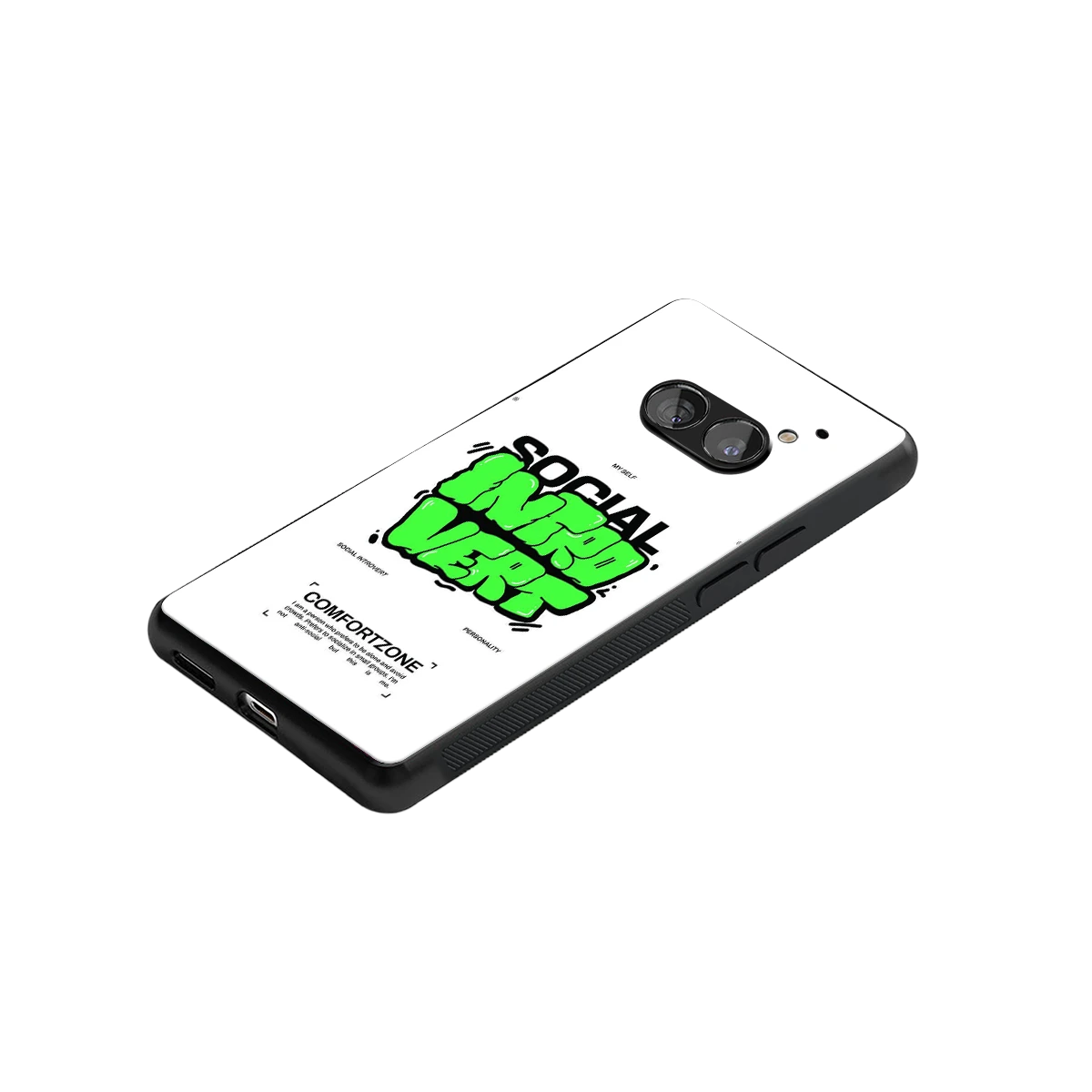 Social Introvert stylish phone case for nothing phone 2a | glossy glass and slim fit
