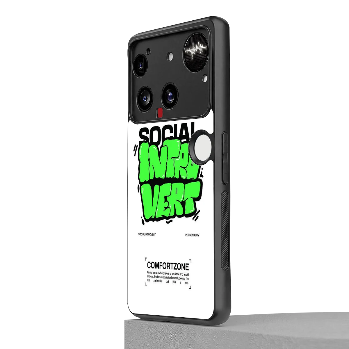 Social Introvert nothing phone 3 mobile cover | shockproof glass phone case