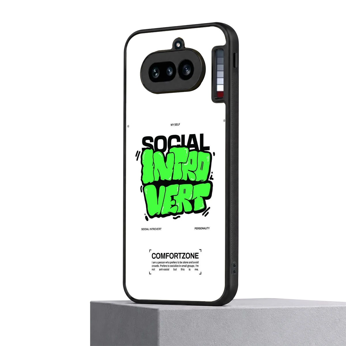 Social Introvert nothing phone 4a mobile cover | shockproof glass phone case