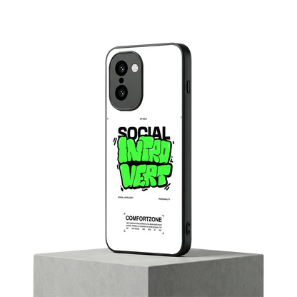 Social Introvert oneplus 15r mobile cover | shockproof glass phone case
